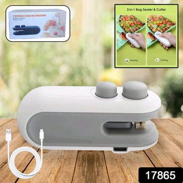 Mini Packet Sealing Machine (Usb Type C) - Gray, Free