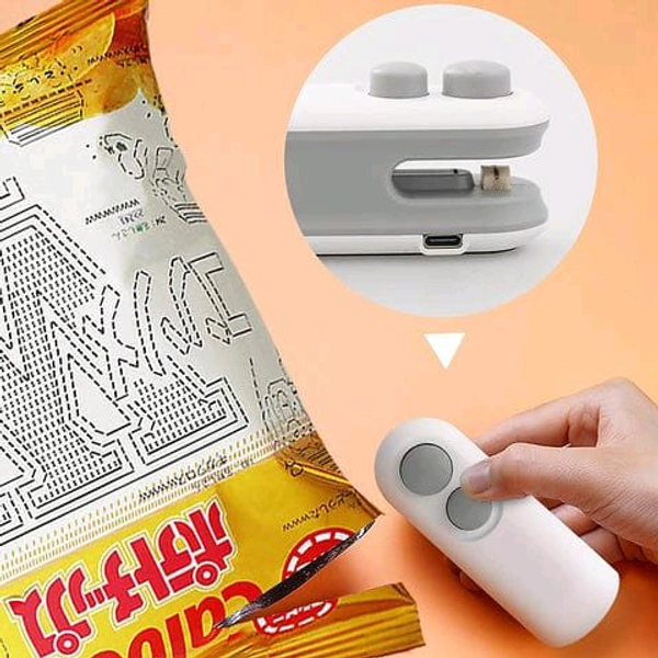 Mini Packet Sealing Machine (Usb Type C) - Gray, Free