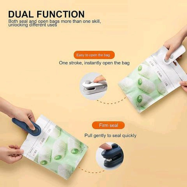 Mini Packet Sealing Machine (Usb Type C) - Gray, Free