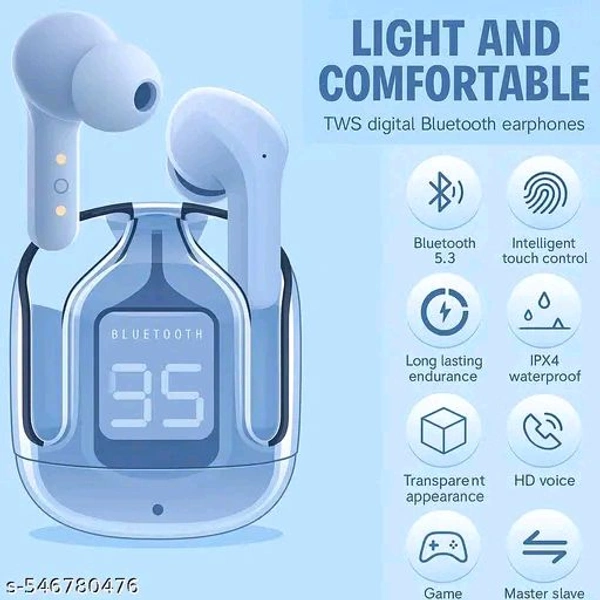 Tending Bluetooth Earbuds High Quality - Smalt Blue, Free