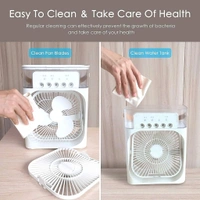 Mini Ac And Cooler With Mist Maker  - White, Free