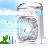 Mini Ac And Cooler With Mist Maker  - White, Free