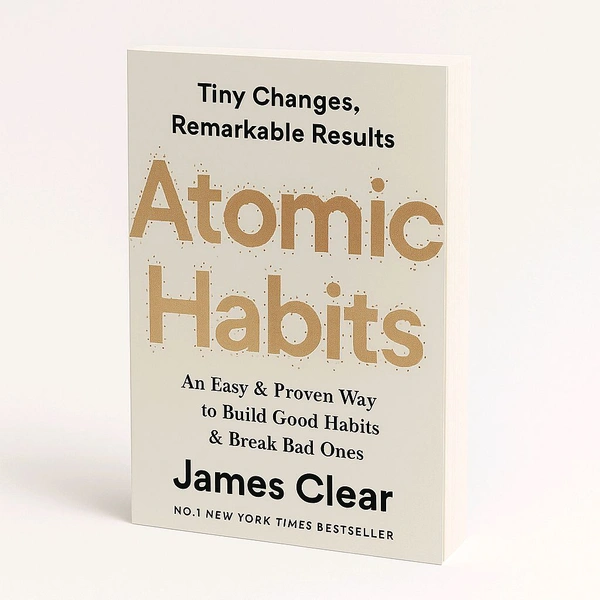 "Atomic Habits by James Clear – Bestselling Book on Building Good Habits and Breaking Bad Ones" - White, 300 Pages
