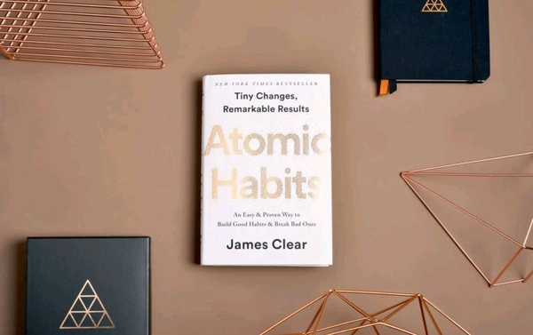 "Atomic Habits by James Clear – Bestselling Book on Building Good Habits and Breaking Bad Ones" - White, 300 Pages