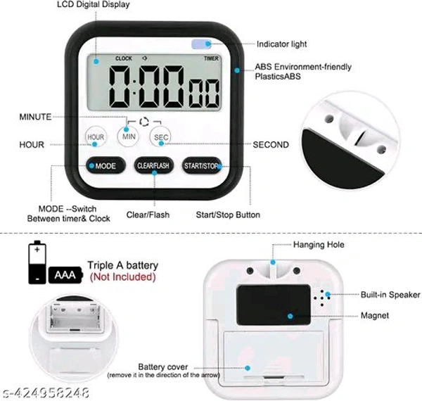 Digital Alarm Cloak - Black, Medium