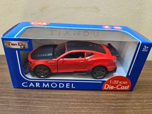 1:32 Scale Mustang Diecast Metal Pullback RedToy car