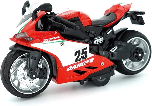 1:12 Scale Die cast Friction Powered Mini Racing Bike