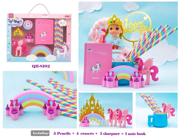 Unicorn Fancy Stationary Set