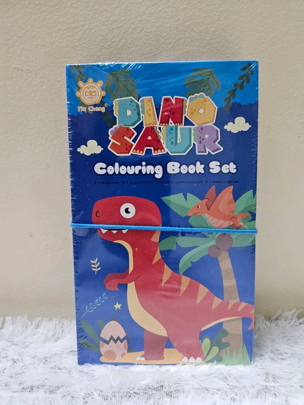 Dinosaur Coloring Book Set