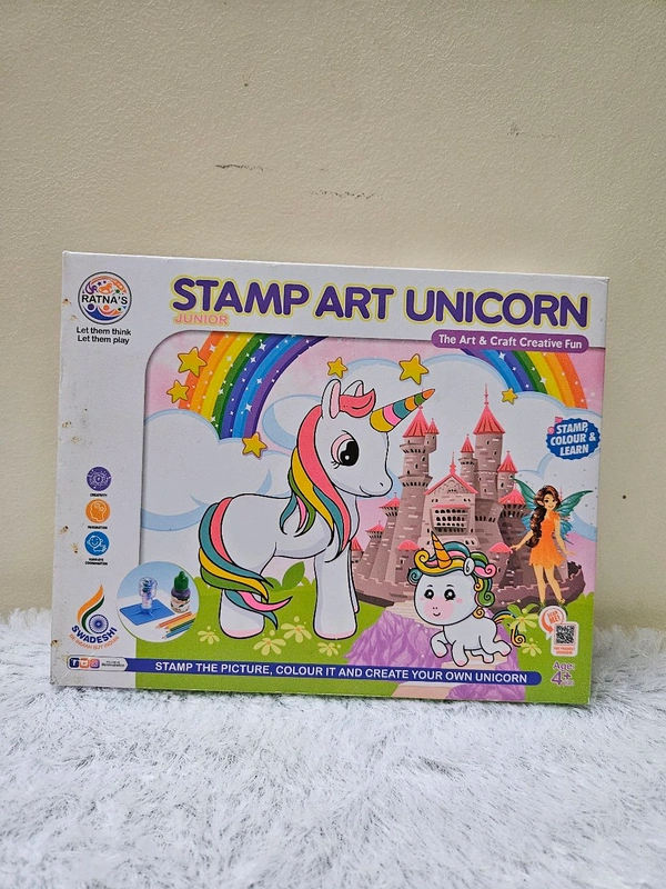 Stamp Art Unicorn