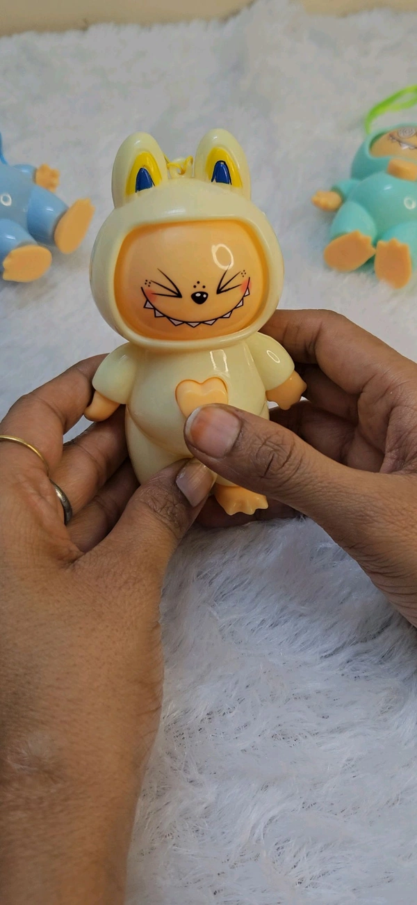Labubu Face Change Keyring