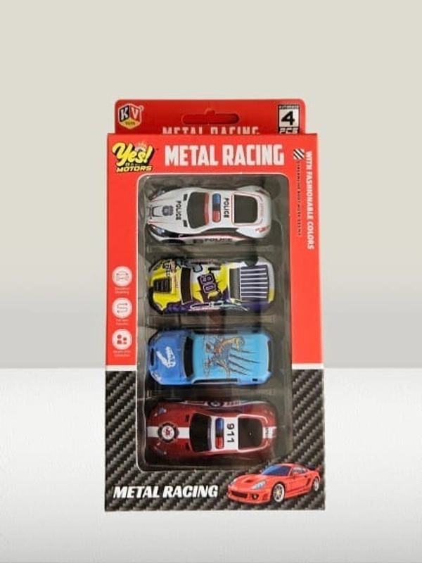 Metal car set of 4