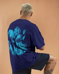 Tulip Mist Oversize - S, Navy Blue