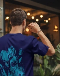 Tulip Mist Oversize - S, Navy Blue