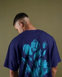 Tulip Mist Oversize - S, Navy Blue