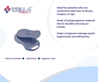 Bed Pan with Lid | Medical Grade - Plastic 
