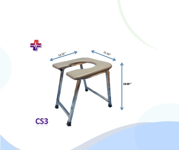 Commode Stool | CS 3 I Stainless Steel
