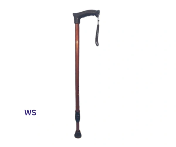 Walking Stick | Rubber Sole | Adjustable Height | Single Leg