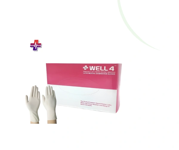 Latex Gloves | White | Lightly Powdered - Small