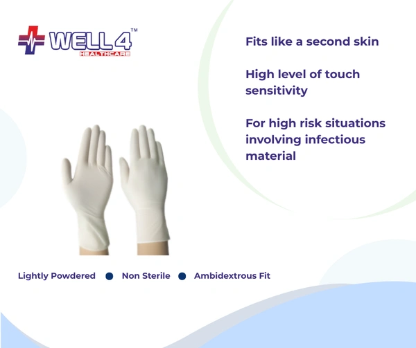 Latex Gloves | White | Lightly Powdered - Small