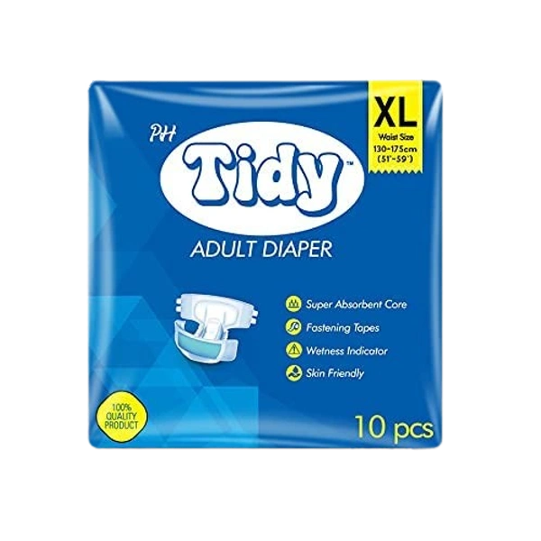 Tidy Adult Diaper | XL Size | Tape Style | Super Absorbent | Unisex