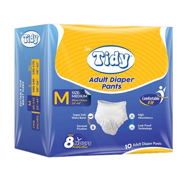 Tidy Adult Diaper Pants | Medium Size | Pull - Up Style | Unisex