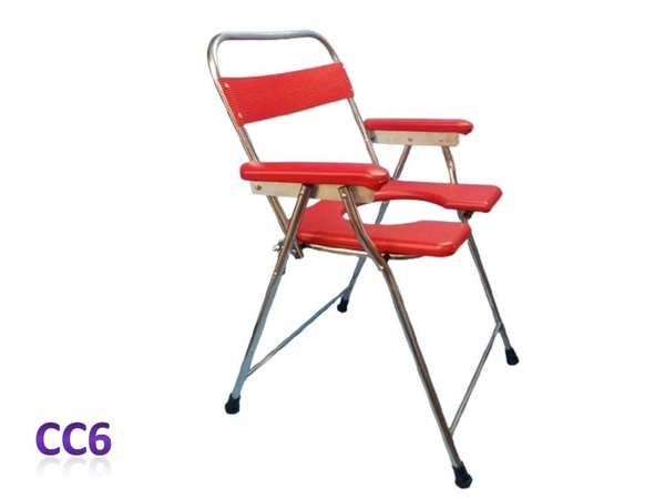 Commode Chair Stainless Steel + Nitrile Blue Gloves