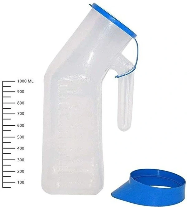 Plastic Urine Pot with Lid – 1000 ml Capacity | Portable & Hygienic