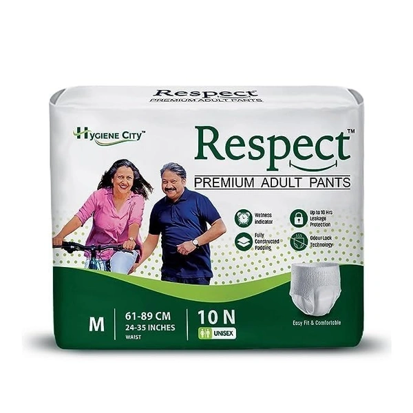 Respect Adult Diaper Pants | Medium | Pull Up Style | Unisex