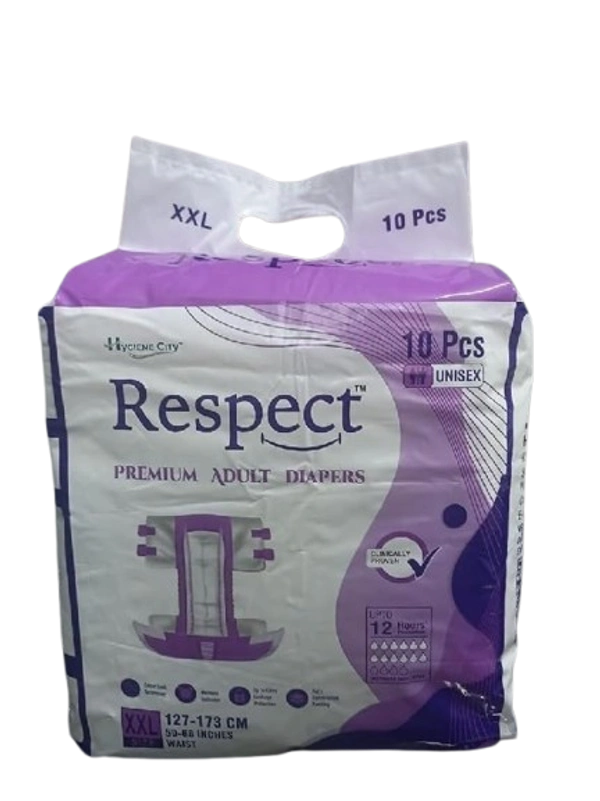 Respect Adult Diapers | XXL Size | Tape Style | Unisex