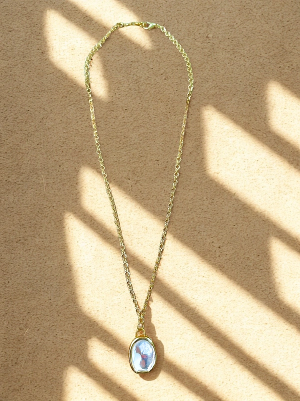 Radhika Chains - 56 cms, Gold and white, 8 gms