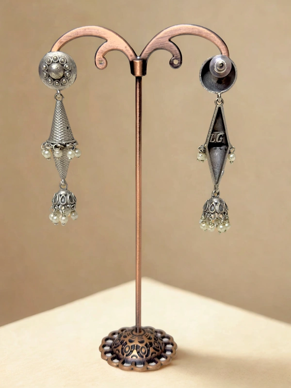 Radhika Danglers - 7 cms, Oxidised, 17 gms