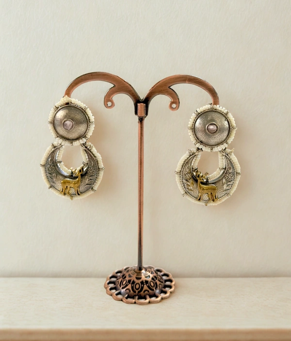 Radhika Danglers - 5 cms, Oxidised, 17 gms