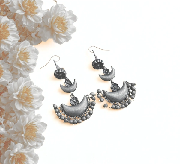 Radhika Danglers - 5 cms, Oxidised, 15 gms