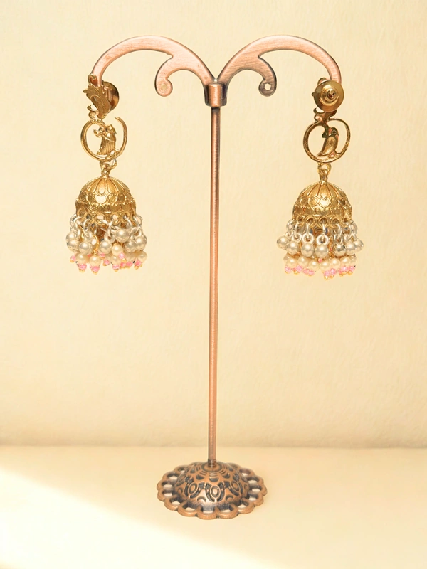 Radhika Jhumkas - 5 cms, Gold, 22 gms