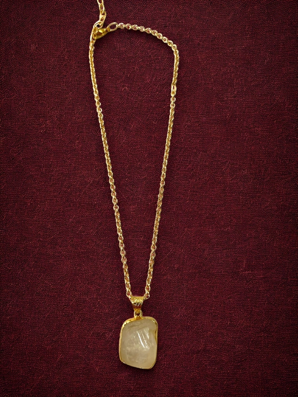 Radhika Uncut Stones - 55 cms, White, 25 gms
