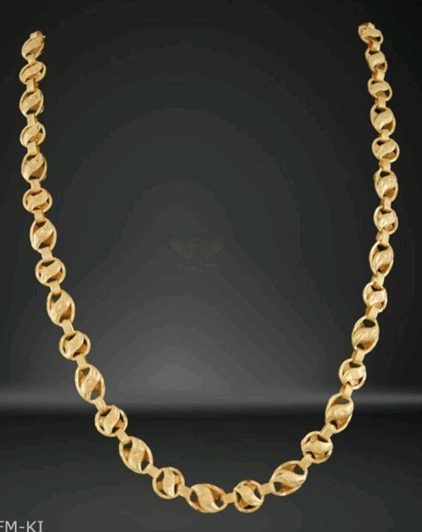 SK JEWELLERS  Round &Owel Lotus 🪷 chain For men Gold Plated 
