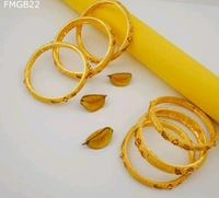 1mg Six Pcs Gold Bangles For Women  - 2.6 & 2.8