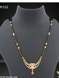 One Line Flower AD Leaf  Mangalsutra For Women 