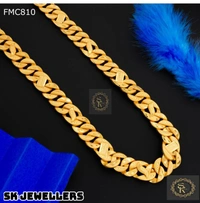 SK JEWELLERS Owel Cross Cut Pocket Chain For Men