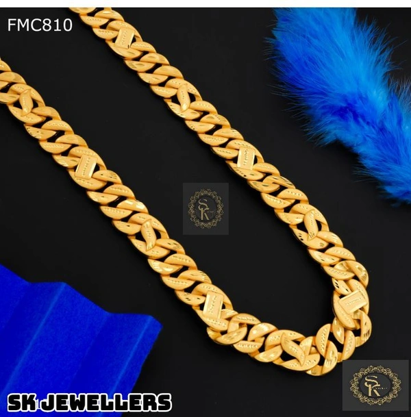 SK JEWELLERS Owel Cross Cut Pocket Chain For Men