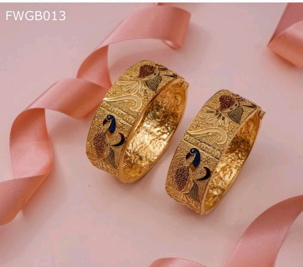 SK JEWELLERS 1mg peacock Print Bangles For Women. 