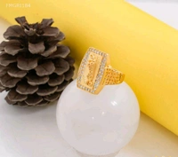 SK JEWELLERS Long Jaugar AD Gold Plated Gold Ring For Men  - 28*22*24*26*16*30*18*20