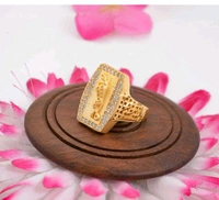SK JEWELLERS Long Jaugar AD Gold Plated Gold Ring For Men  - 28*22*24*26*16*30*18*20