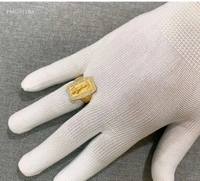 SK JEWELLERS Long Jaugar AD Gold Plated Gold Ring For Men  - 28*22*24*26*16*30*18*20