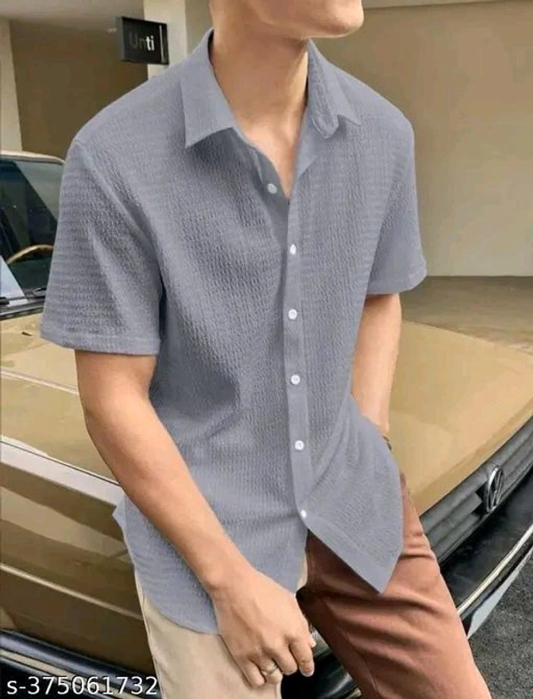 Imported Popcorn Stylish Shirts For Mens  - Gray, XL