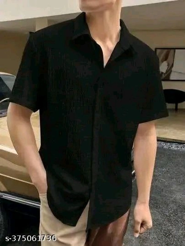 Imported Popcorn Stylish Shirts For Mens  - Black, XL