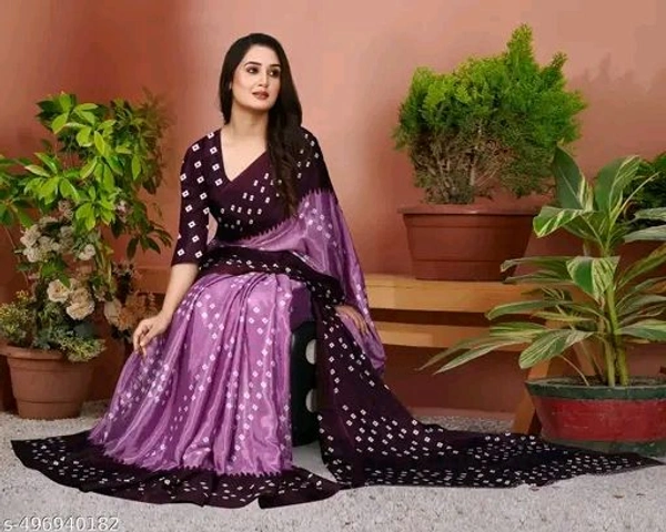 Aagam Attractive Sarees - Fuchsia Pink, Free Size