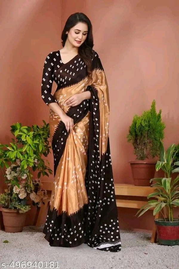 Aagam Attractive Sarees - Bourbon, Free Size