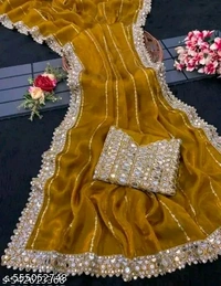 Royal Gold Attractive Sarees
 - Raw Sienna, Free Size